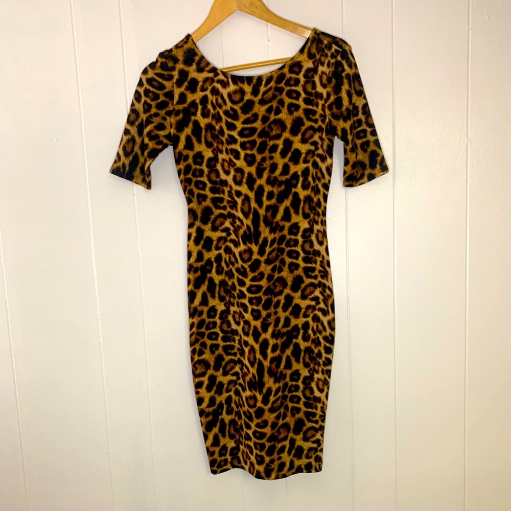 Leopard mini dress